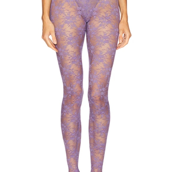 Lace Stocking in GrapeAlex Perry